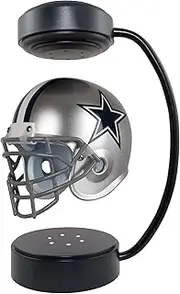 Hover Helmet - Collectible Levitating Football Helmet with Electromagnetic Stand and LED Light, Decorative Football Accessories for The House and Office, Dallas Cowboys