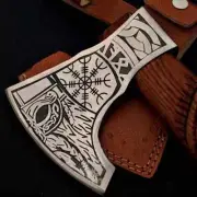 PREMIUM HANDMADE VIKING AXE | HUNTING | CARBON STEEL HATCHET AXE ROSEWOOD AU