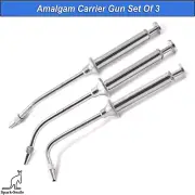 Dental Amalgam Carrier Gun Jumbo Laboratory Restoration Filling Syringe Set CE