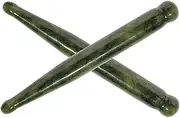 2pcs Jade Massage Tools Natural Xiuyan Jade Wands for Eye and Facial Care Gentle Reflexology for Muscle for Home Use