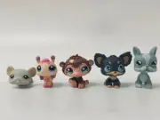 5pcs/lot LPS Toys Littlest Pet Shop Pig Bee Monkey Dog #7073 Figures