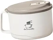 PAMINGONO Instant Noodles Bowl Lid Soup Bowl with Drainage Stainless Steel Large Capacity for Japanese Asian Pasta and Rice