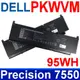 戴爾 DELL PKWVM . 6芯 電池 J0VNR PWKVM precision 7550 (5折)