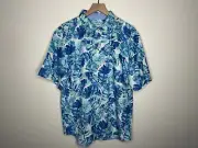 Tommy Bahama Mens Multicolor Floral The Coconut Point Hawaiian Shirt Large NWT