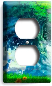 GIANT WHIMSICAL SEQUOIA FAIRYTALE TREE OF LIFE ANIME OUTLET WALL PLATE ART DECOR