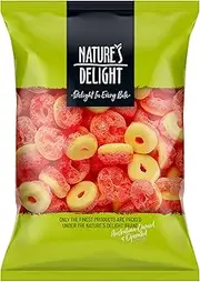 Nature's Delight Freeze Dried Candy Peach Rings, 100g