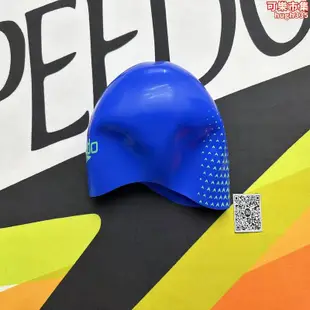 專櫃speedospeedo鯊魚皮fastskin3鋼盔3d競速遊泳帽快速3