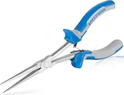 SPEEDWOX Long Reach Needle Nose Pliers 7 Inches Slim Extra Long Nose Mini Precision Wire Looping Fine Pliers for Hard to Reach Narrow Spaces Smooth Jaws High Leverage Reduce Efforts Non-slip Handles