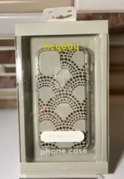 Heyday Phone Bumper Case for Apple iPhone 12 mini - Gold Scallop Dot