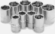 Performance Tool 10 Piece 3/8" Drive SAE Socket Set W38002
