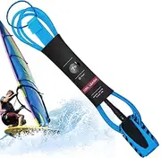 Surf Ankle Strap, Long Paddleboard Strap, Lightweight Surfboard Rope, Durable Surfboard Lead, 6/7/8/9/10 ft Paddle Strap for Longboard, Shortboard, Paddleboard Riding, Safe Surfing Equipment