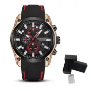 MEGIR Sport Mens Watch Fashion Military Quartz Luminous Wristwatch for Men