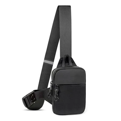 Mini Sling Bag Men Small Crossbody Bag Women Fanny Black-mini（l*w*h=13*3*19cm）
