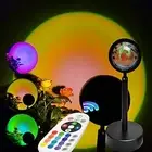 Sunset Projection RGB 16 Color Changing 180 Degree Rotation Red Sun Lights Lamp