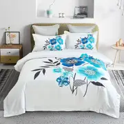 Braithe Floral Quilt/Doona/Duvet Cover Set - Super King Size