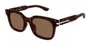 Alexander McQueen AM0496SA Asian Fit 002 Men's Sunglasses Tortoiseshell Size 54
