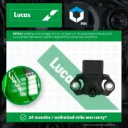 MAP Sensor fits SUBARU XV GP3 1.6 2012 on Manifold Pressure Lucas 22627AA430 New