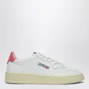 [AUTRY] Medalist sneakers in white/coral pink leather 35 IT White