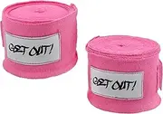 Get Out! Boxing Wraps Pair 180in Hand Wrap Boxing Support Wrist Wraps Training or Fitness Kickboxing Hand Wraps