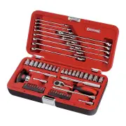 Sidchrome SCMT10810 - Socket Set 1/4" Drive 56 Piece AF/M