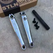 STOLEN MOB V4 CRANKS 3 PIECE CHROME 175MM BMX CRANKS FIT KINK SALT MISSION RANT