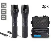 Portable Handheld Super Bright LED USB Rechargeable Flashlight 5 Modes Dimming for Camping
