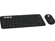 Logitech Pebble 2 Combo, Wireless Keyboard and Mouse, Quiet and Portable