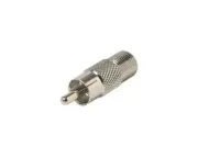 F Jack to RCA Plug Coax Adapter