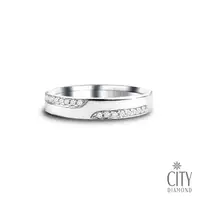 在飛比找PChome24h購物優惠-City Diamond引雅『美好時光』10分鑽石戒指(男)