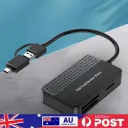 USB 3.0 Type C Flash Card Adapters 4 in 1 Memory Cards Writer 5Gbps 20cm Cable