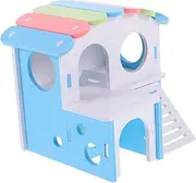 Happyyami Hamster House Hideout PVC Material Small Animal Tunnel Guinea Pig Hideaway Hamster Toys
