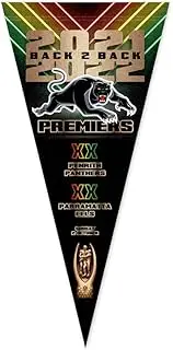 Penrith Panthers NRL Rugby League 2022 Premiers Pennant Score Flag PH1