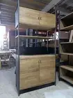 NEW INDUSTRIAL BOOKCASE DISPLAY SHELF CUPBOARD (R-065)