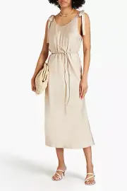 RRP €800 ZIMMERMANN Satin Midi Slip Kleid AU0 US4 XS Leinenmischung