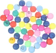 Generic 1 Set Colorful Raffle Drawing Balls Numbered Durable Game Props for Home Parties Events and Celebrations Lightweight and Reusable Entertainment Balls