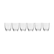 6pc Krosno Harmony 390ml Tumbler Glass Set - Clear