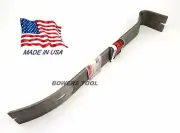 Wilde Tool 14 in Double End Flat Curved Pry Bar Nail Puller USA MADE Demolition