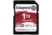 Kingston Canvas React Plus SD Memory Card - 1TB UHS-II - U3 - V60 - Read up to