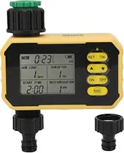 Solar Water Timer with Rain Sensor - Smart Irrigation Controller for Garden/Yard, Automatic Plant Watering System with Multi-Program & Filter