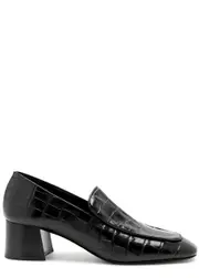 Totême 50 Crocodile-effect Leather Pumps - Black 39 (IT39 / UK6)