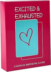 Couples Games, Couples Card Game, Excited and Exhausted Couples Games, Romantic Date Night Games, Fun Fostering Passion Games for Couples, Couple Games