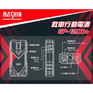 【麻新電子】SP-1200+救車行動電源｜汽車急救電源｜救車電源