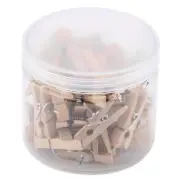 Zerodis Mini Wooden Clothespins, Clothes Pins Wood for Hanging Clothes Photo ...