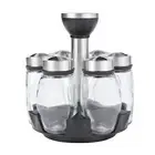 Spices Organizers With Bottles Kitchen Storage Rack Rotating Spices Holder Shelf