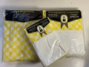 SPRINGMAID WONDERCALE DOUBLE FLAT & FITTED SHEETS & 2 PILLOW CASES NOS VINTAGE