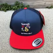VOLCOM Red White & Brew Trucker Hat Men's Stone Brewer Cheese Snapback Cap