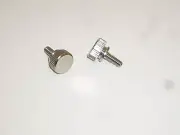 WORKMAN KN4X 4mm METAL REPLACEMENT RADIO SIDE SCREW KNOBS 2PC SET