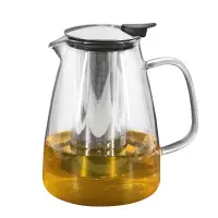 在飛比找Yahoo奇摩購物中心優惠-Artist精選 直火耐熱玻璃泡茶壺1.5L(花茶壺/沖泡壺