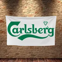 在飛比找蝦皮購物優惠-[小米本舖] CARLSBERG嘉士伯啤酒圖示 酒吧掛布 房