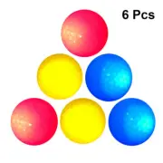 6x Luminous Night Golf Balls Light Up In The Dark Bright Reusable hit Glow AU